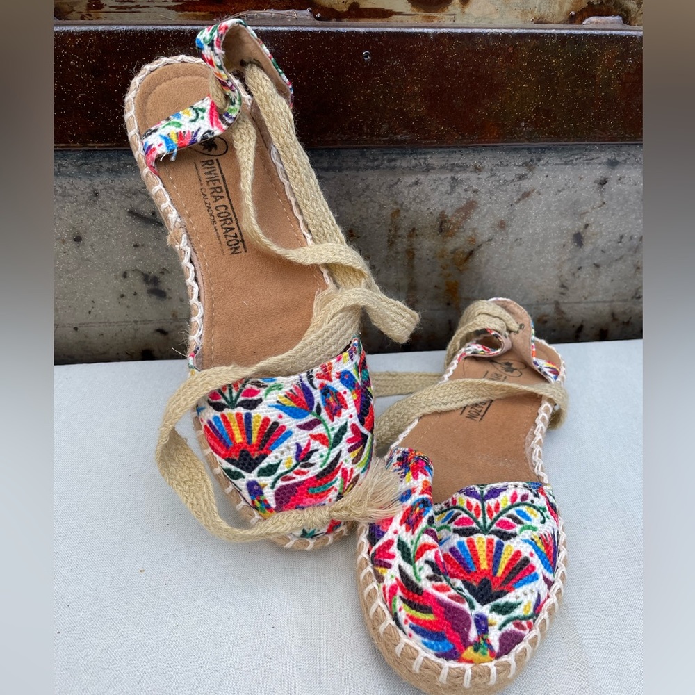 Mexican Embroidery Sandals